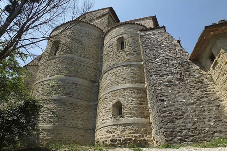 Abbazia di Badia Petroia - Absidi viste dall'esterno